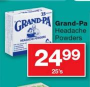Grand-Pa Headache Powders-25's