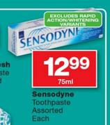 Sensodyne Toothpaste Assorted-75Ml Each