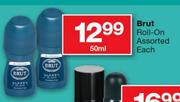 Brut Roll-On Assorted-50Ml Each