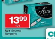 Ava Secrets Tampons-10's