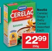 Nestle Cerelac Stage1 Baby Cereal Assorted-250g Each