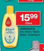 Johnson's No More Tears Baby Shampoo-125Ml