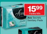 Ava Secrets Sanitary Pads-7's/8's/10's