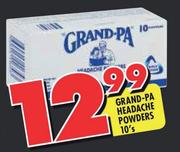 Grand-Pa Headache Powders-10's