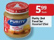 Purity 2nd Food Jar-125ml Each