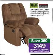 H&H Collection Antonio Recliner-Each