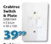 Voltex Crabtree Switch & Plate(S0001069)