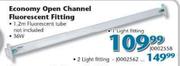 Economy Open Channel Fluorescent Fitting(J0002558)-1 Light Fittting