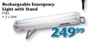 Rechargeable Emergency Light with Stand(FS83)-2x20W