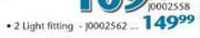 Economy Open Channel Fluorescent Fitting(J0002562)-2 Light Fitting