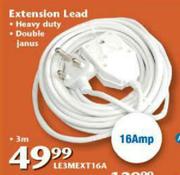 Digitech Extension Lead(LE3MEXT16A)-3m