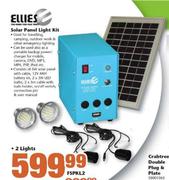 Ellies Solar Panel Light Kit(FSPKL2)-2 Lights