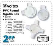 Voltex PVC Round Ogatin Box-Each