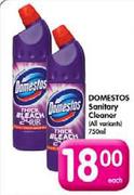 Domestos Sanitary Cleaner(All Variants)-750ml Each