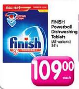 Finish Powerball Dishwashing Tablets(All Variants)-56's Each