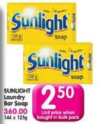 Sunlight Laundry Bar Soap-125gm Each