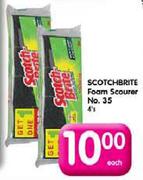 Scotch Brite Foam Scourer No. 35-4's Each