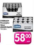 Eveready Powerplus Silver(R20PP/R6PP)-12's/24's Each