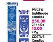 Price's Lighthouse Candles-450gm Each