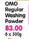 Omo Regular Washing Powder-6 x 500gm