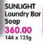 Sunlight Laundry Bar Soap-144 x 125gm