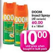 Doom Insect Spray(All Variants)-180ml Each