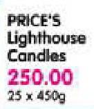 Price's Lighthouse Candles-25 x 450gm
