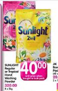 Sunlight Regular Or Tropical Hand Washing Powder-2Kg