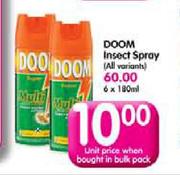 Doom Insect Spray (All Variants)-180ml 