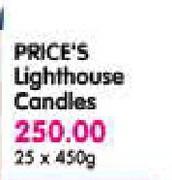 Price's Lighthouse Candles-25 x 450g