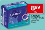 Lifestyle Sanitary Pads-10's