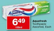 Aquafresh Toothpaste-100ml