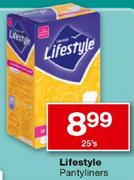 Lifestyle Pantyliners-25's