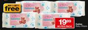 Cuties Baby Wipes-80's Per Pack