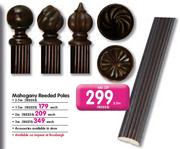 Mahogany Reeded Poles-2.5M