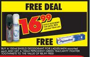 Shield Deodrant For Ladies/Men Assorted-150ml Each