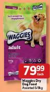 Waggies Dry Dog Food Assorted - 6/8kg Each
