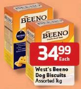 West's Beeno Dog Biscuits Assorted - 1kg Each