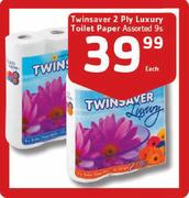 Twinsaver 2 Ply Luxury Toilet Paper Assorted - 9's Each