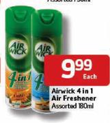 Airwick 4 In 1 Air Freshener Assorted - 180ml Each