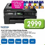 Brother 4-in-1 A3 Colour Inkjet Printer Bundle(MFC-J6510DW)-Per Bundle