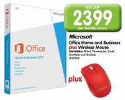 Microsoft Office Home and Business Plus Wireless Mouse-Per Bundle