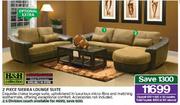 H&H Collection 2 Piece Sierra Lounge Suite