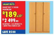 Smart Buys 3 Door Wardrobe