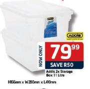 Addis 2X Storage Box-11Ltr Each