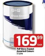 Pnp Gloss Enamel Assorted Colours -5Ltr Each
