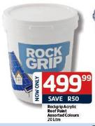 Rockgrip Acrylic-Roof Paint Assorted Colours-20ltr