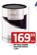 PnP-Gloss Enamel Assorted Colours-5ltr Each