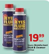 Jeyes Disinfectant Fluid & Cleaner-500ml Each