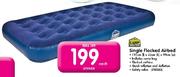 Camp Master Single Flocked Airbed